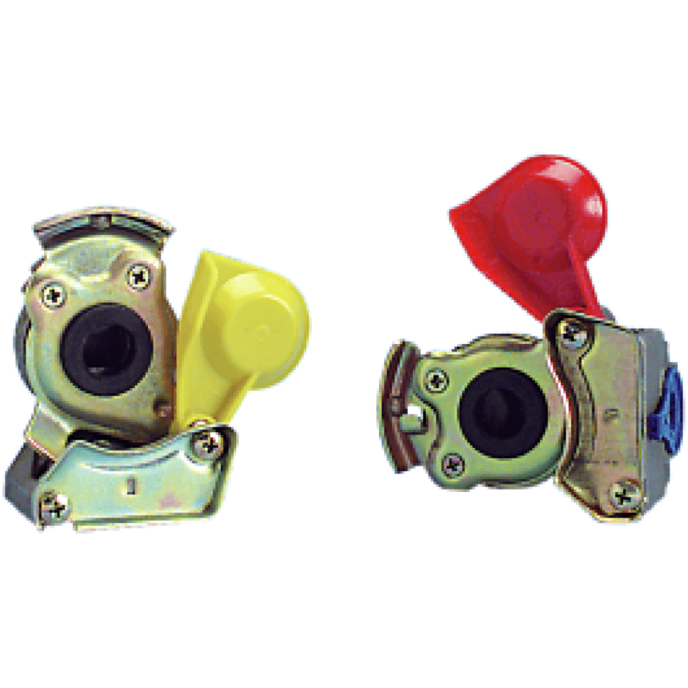 Duo matic (female) adapter with hoses, duomatic with valve, air hose couplings open - Image 3